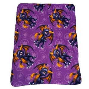 Skylanders Giants Swap Force Imaginators Spyro 40"x50" Fleece Throw Blanket RARE